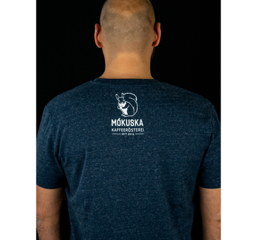 T-Shirt Boys (Blue) Mókuska Kaffeerösterei Rückseite