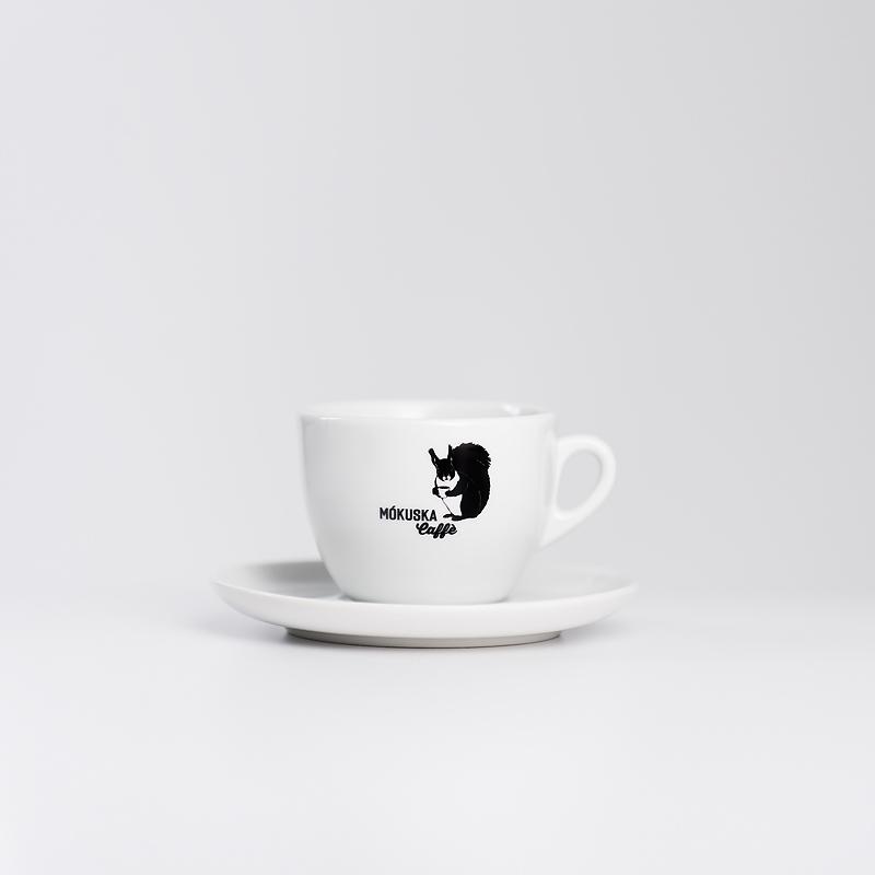 Cappuccinotasse 150 ml inkl. Untersetzer Mókuska Kaffeerösterei