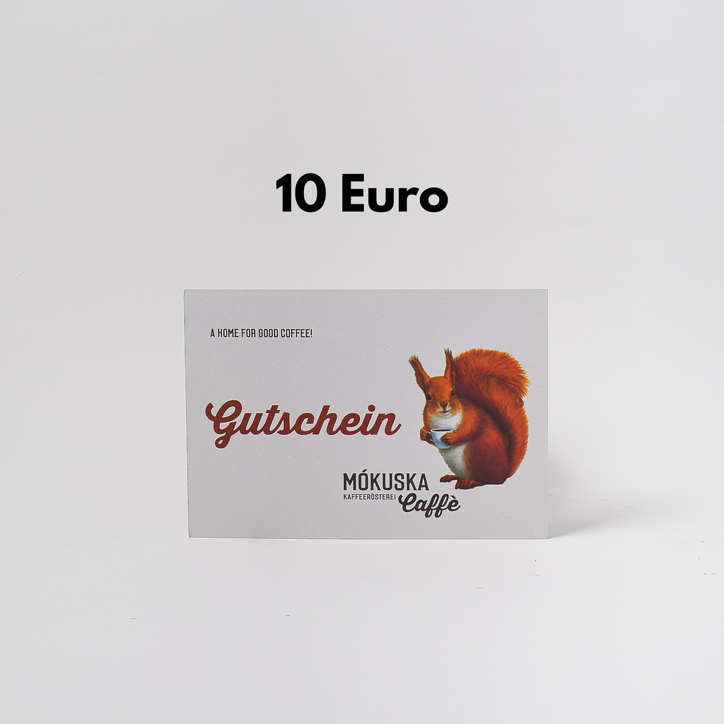 Gutschein 10 € Mókuska Kaffeerösterei