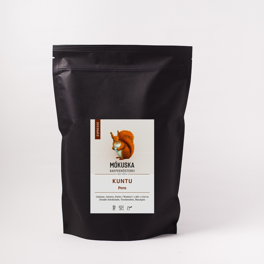 Kuntu 1 kg Peru Mókuska Kaffeerösterei
